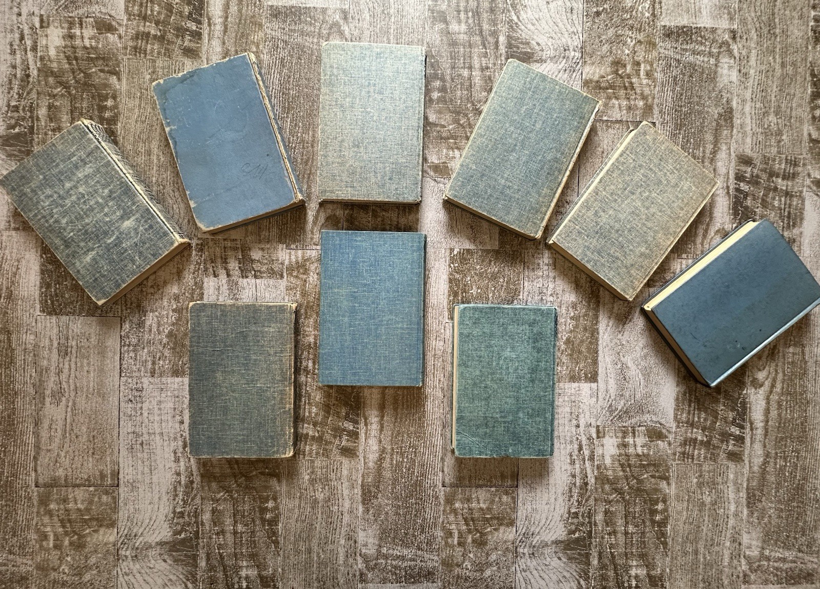 Nancy Drew Mystery Books~ Tweed Blue 1930-1950s Lot B Of 9 GUC