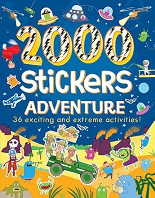2000 Stickers Adventure Paperback Parragon Books Ltd