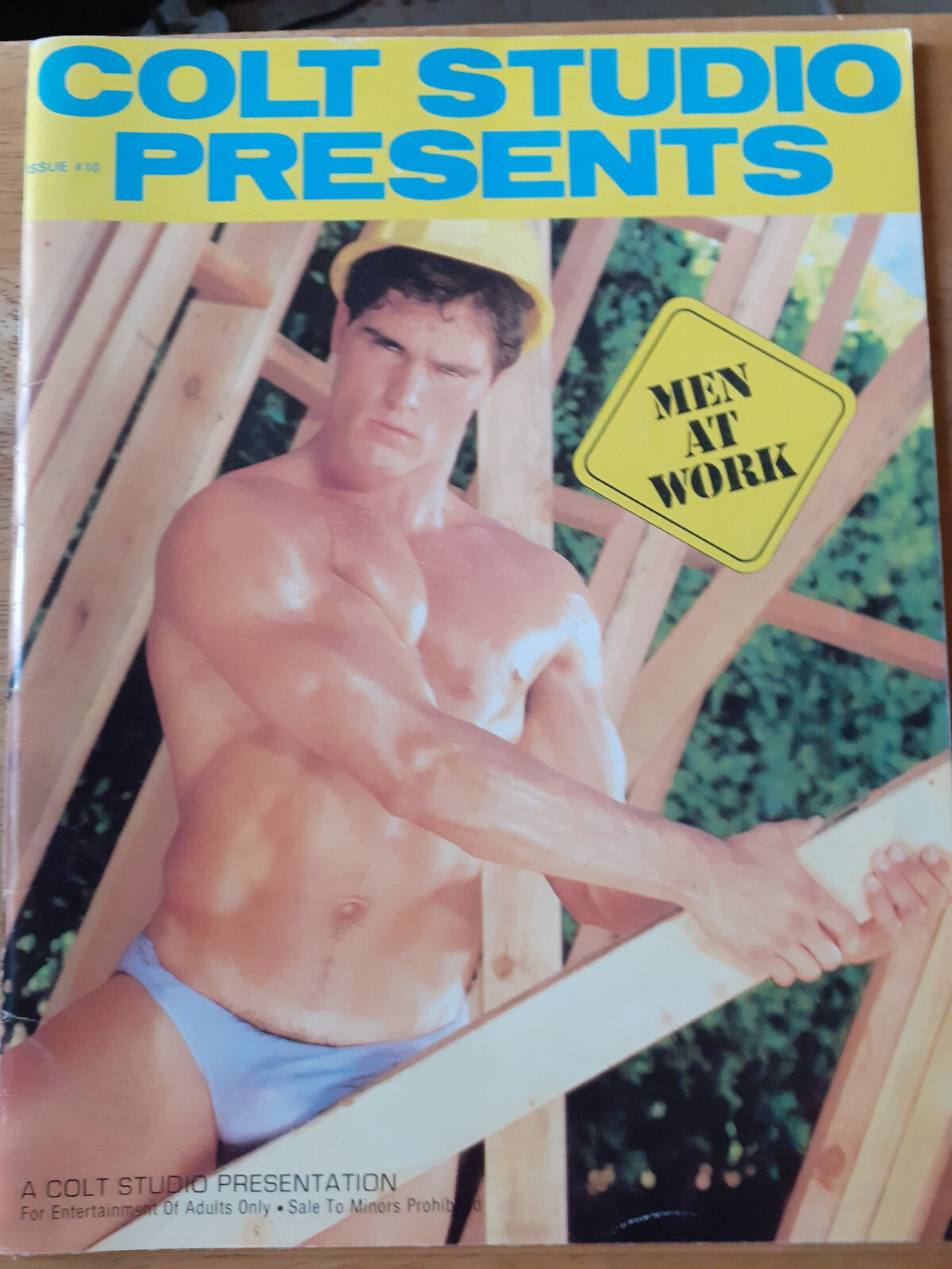 Gay interest COLT STUDIO MAG No. 10 MEN AT WORK 1987 Near mint condition