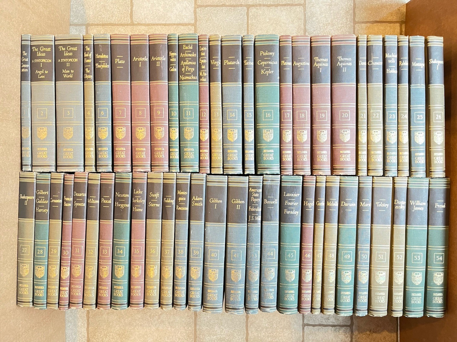 Great Books Of The Western World 1952 1st Edition Sold Individually FREE SHIP