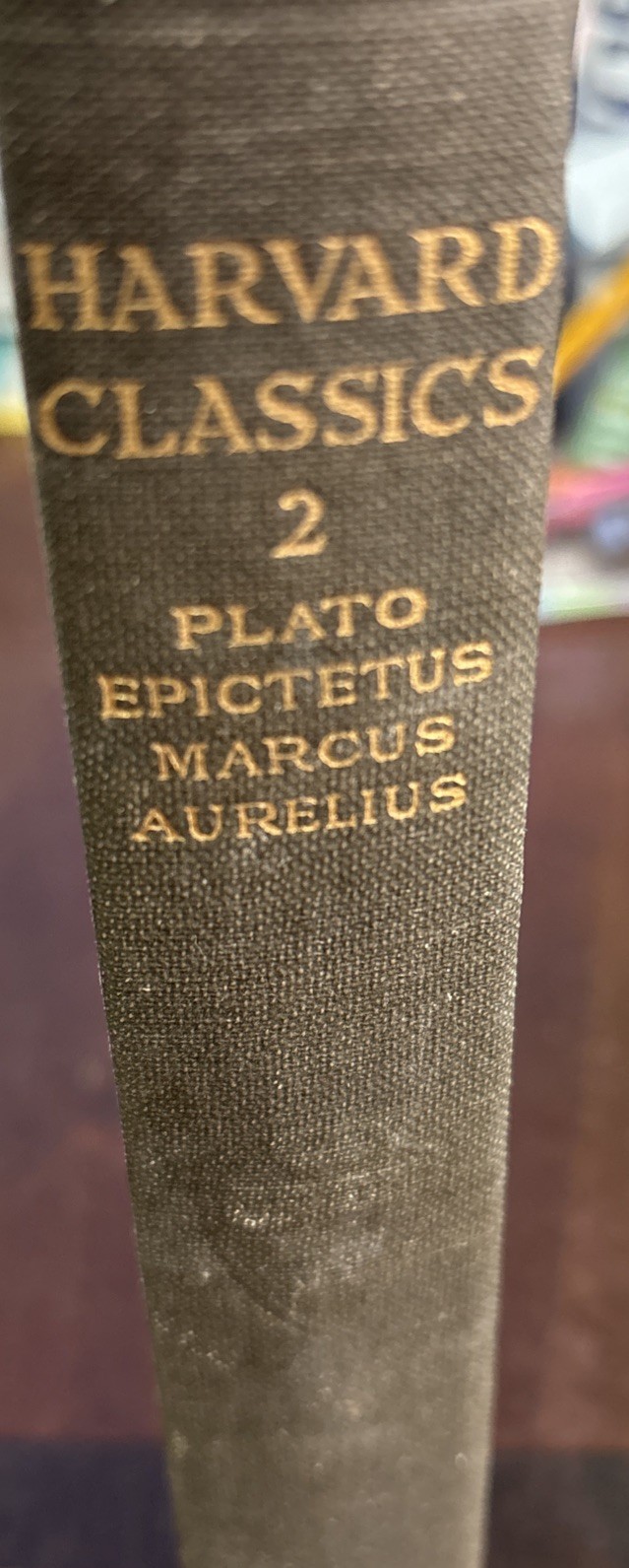 Vintage 1969 The Harvard Classics Plato Epictetus Marcus Aurelius Book