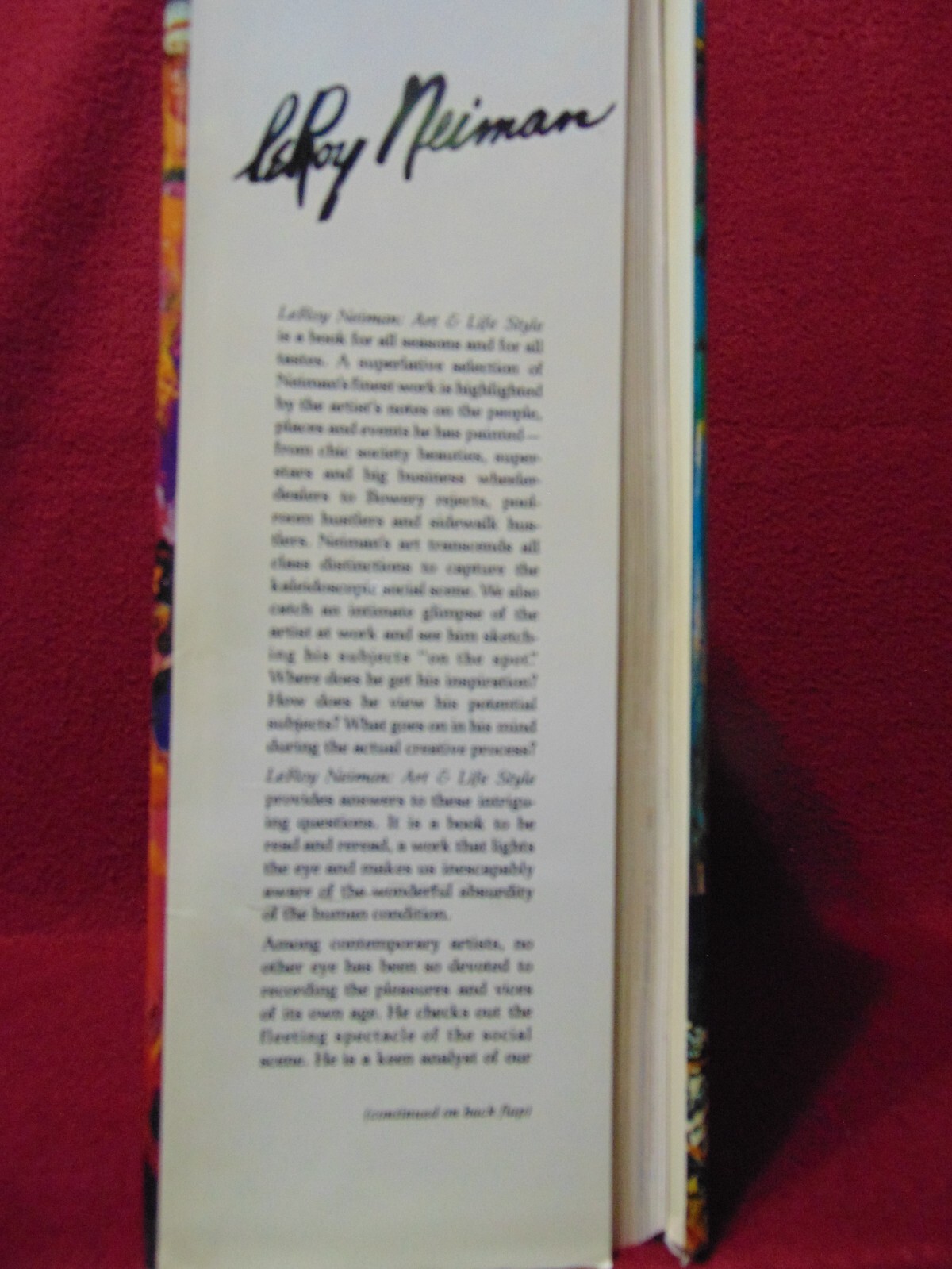 Art & Lifestyle by Leroy Neiman (1974, Book, Illustrated) 1st Printing
