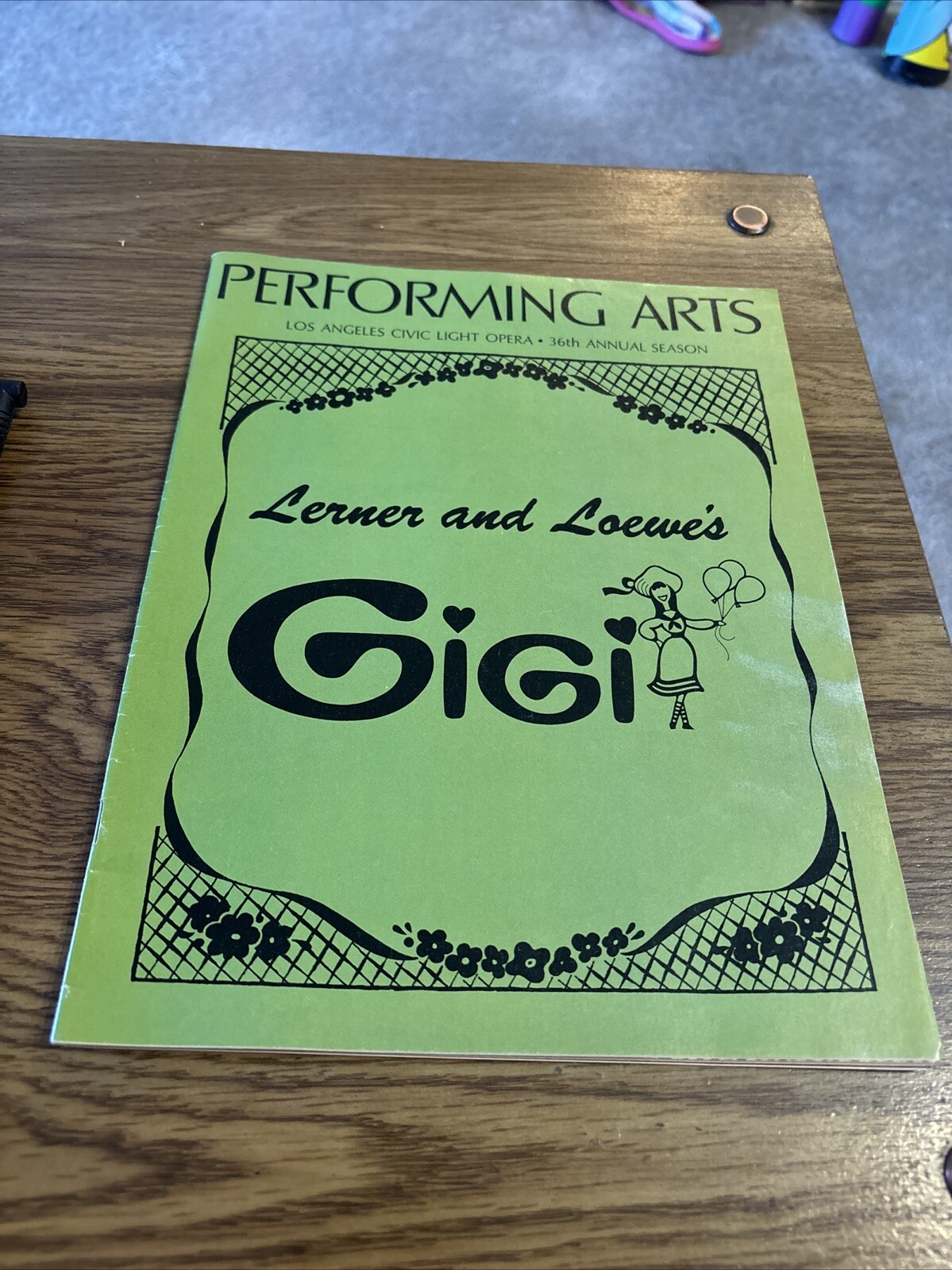 Performing Arts Magazine LA Civic Light Opera Lerner and Lowe’s Gigi Aug 1973