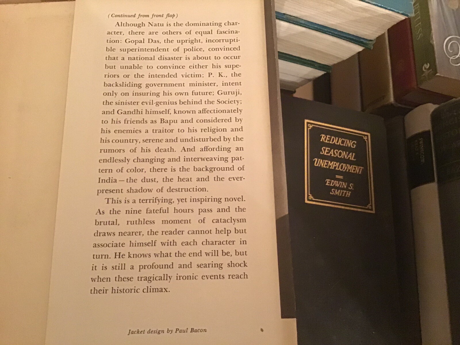 Nine Hours To Rama by Stanley Wolpert, HC/DJ, Co. 1962, 1st Ed., 1st Print., Ran