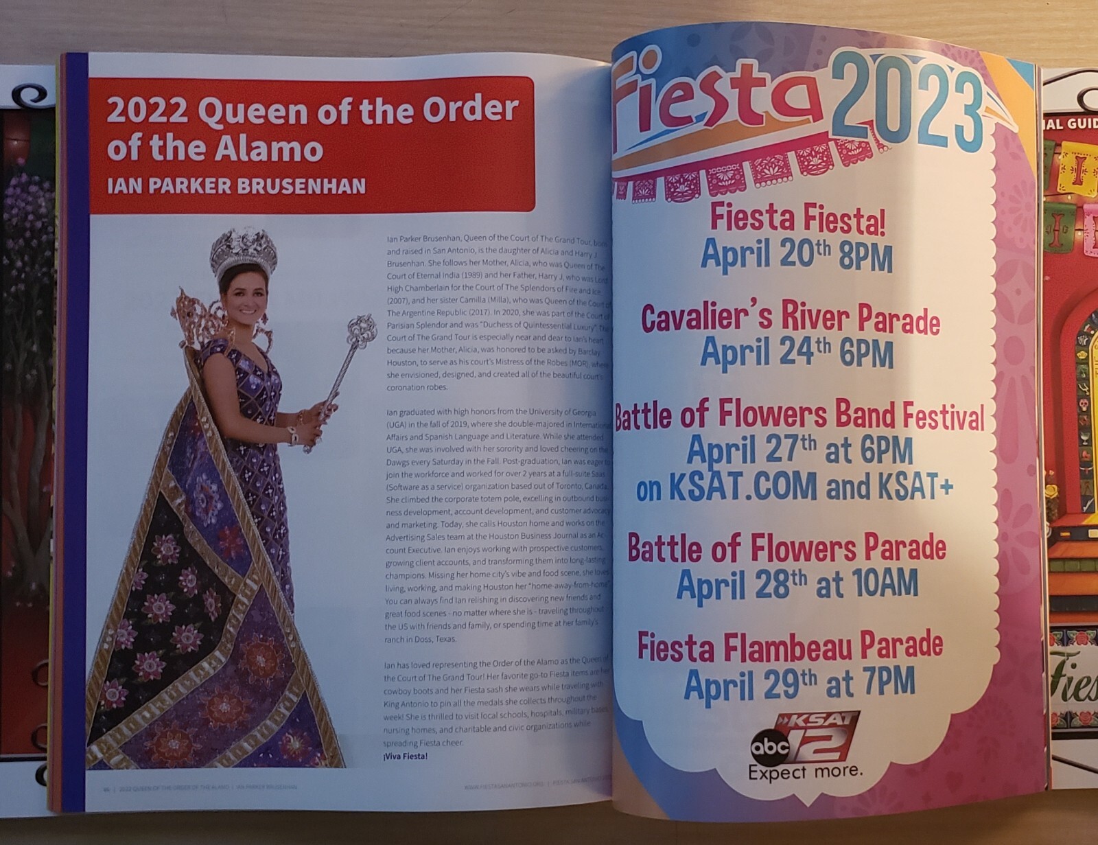 San Antonio Fiesta „The Official Guide To Fiesta Magazine 2023“ – 130 PAGES
