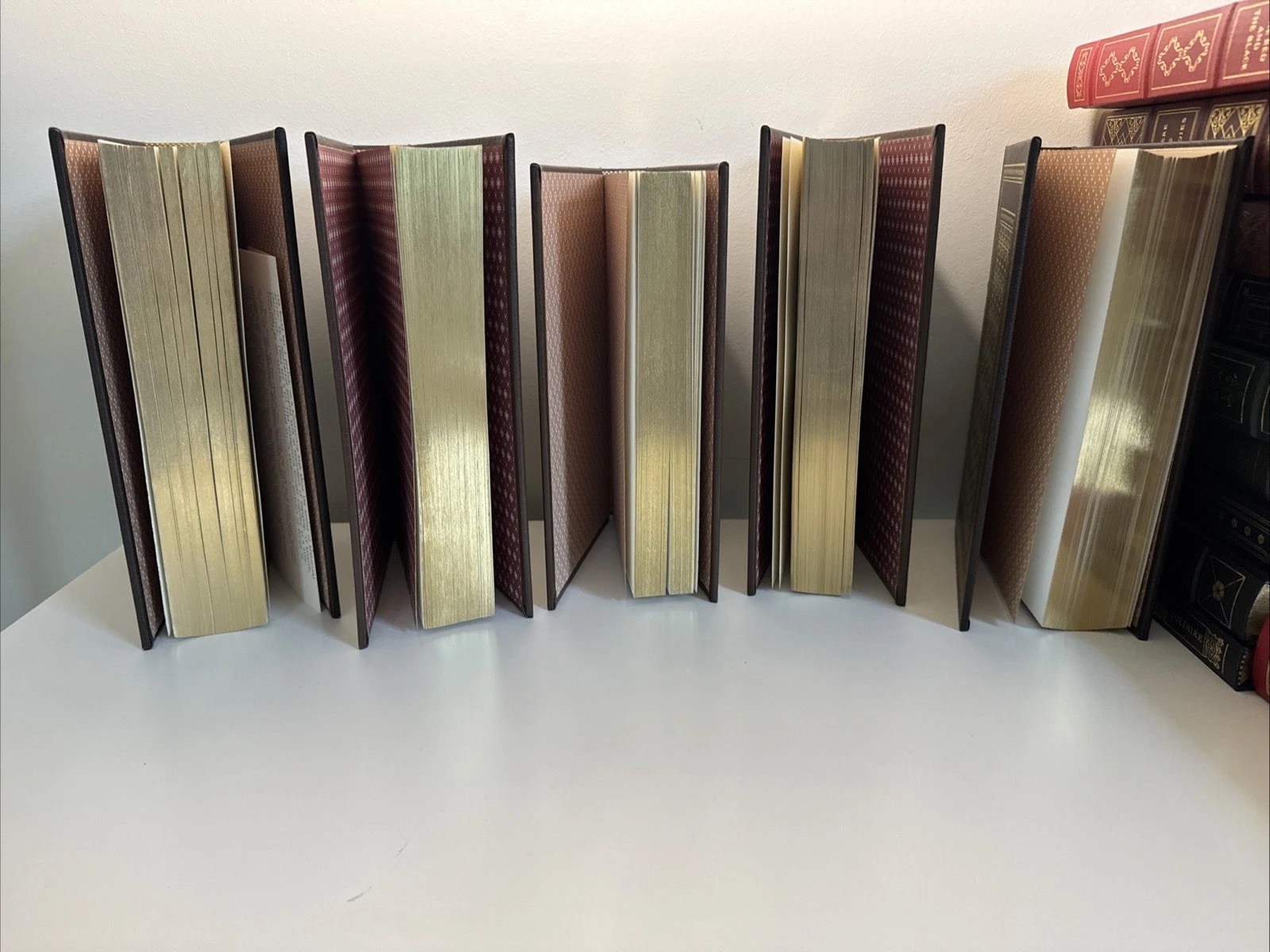 Lot of 15 The Franklin Library Leather Hardcover Books Gilded Edges 1979-86 Vtg