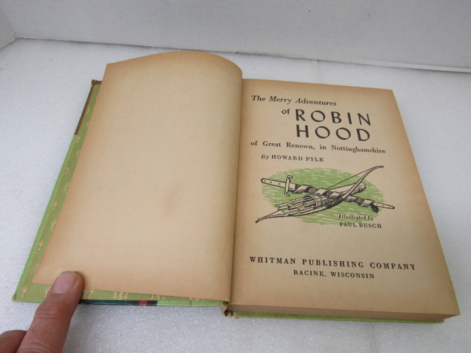 The Merry Adventures of Robin Hood Howard Pyle Whitman Publishing 1955 Hardcover
