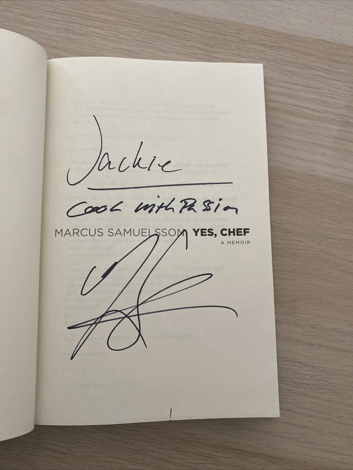Yes, Chef : A Memoir by Marcus Samuelsson (2012 – Signed Copy)