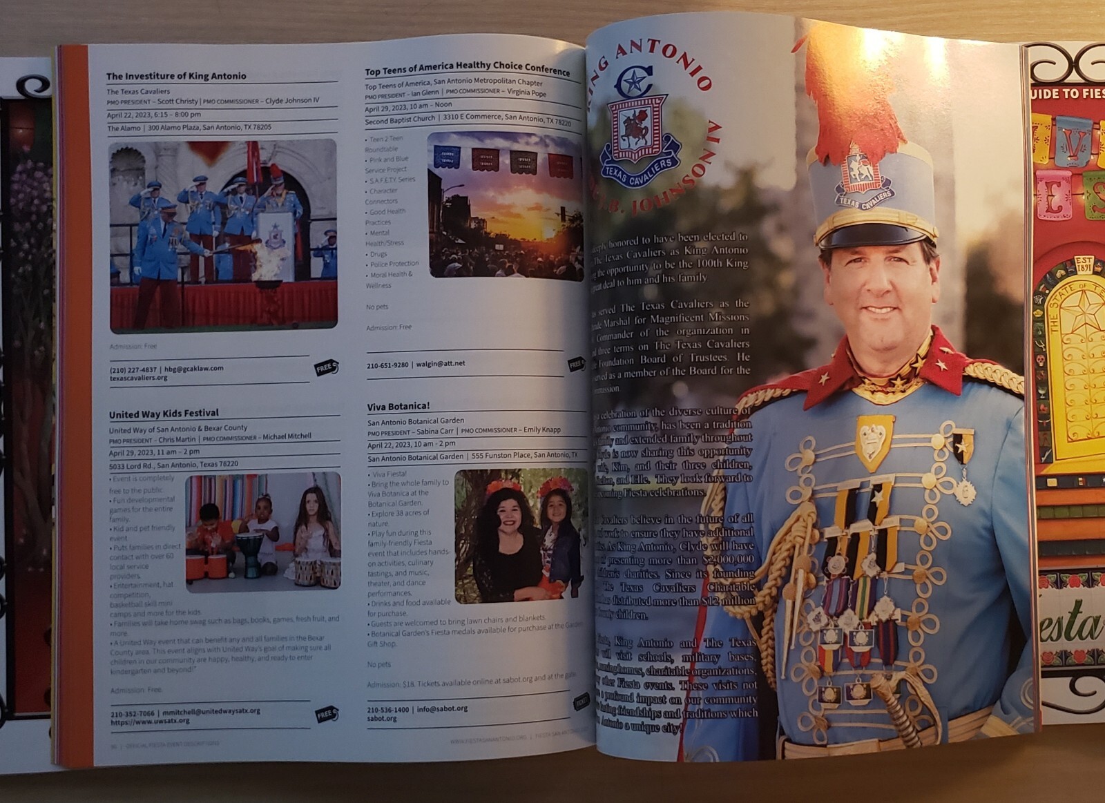 San Antonio Fiesta „The Official Guide To Fiesta Magazine 2023“ – 130 PAGES