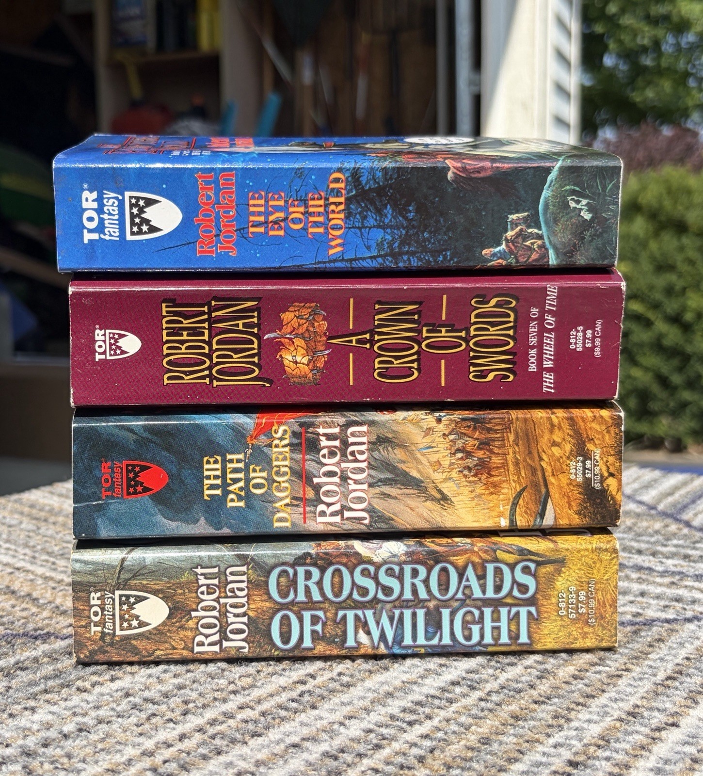 Wheel of Time Series by Robert Jordan PB Lot of 4 – #1-7-8-10