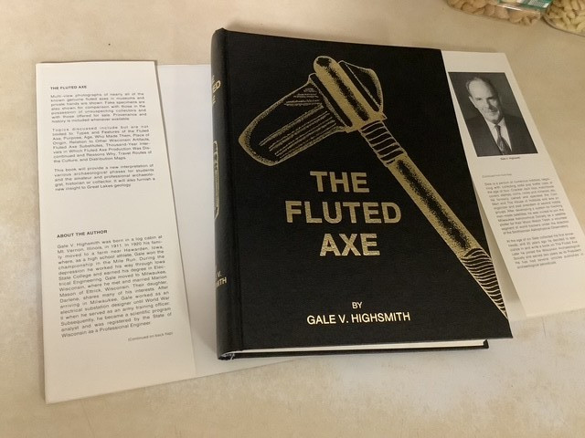 Fluted Axe Highsmith 1985 Indian Artifacts Stone Wisconsin Illustrated Fine Cond