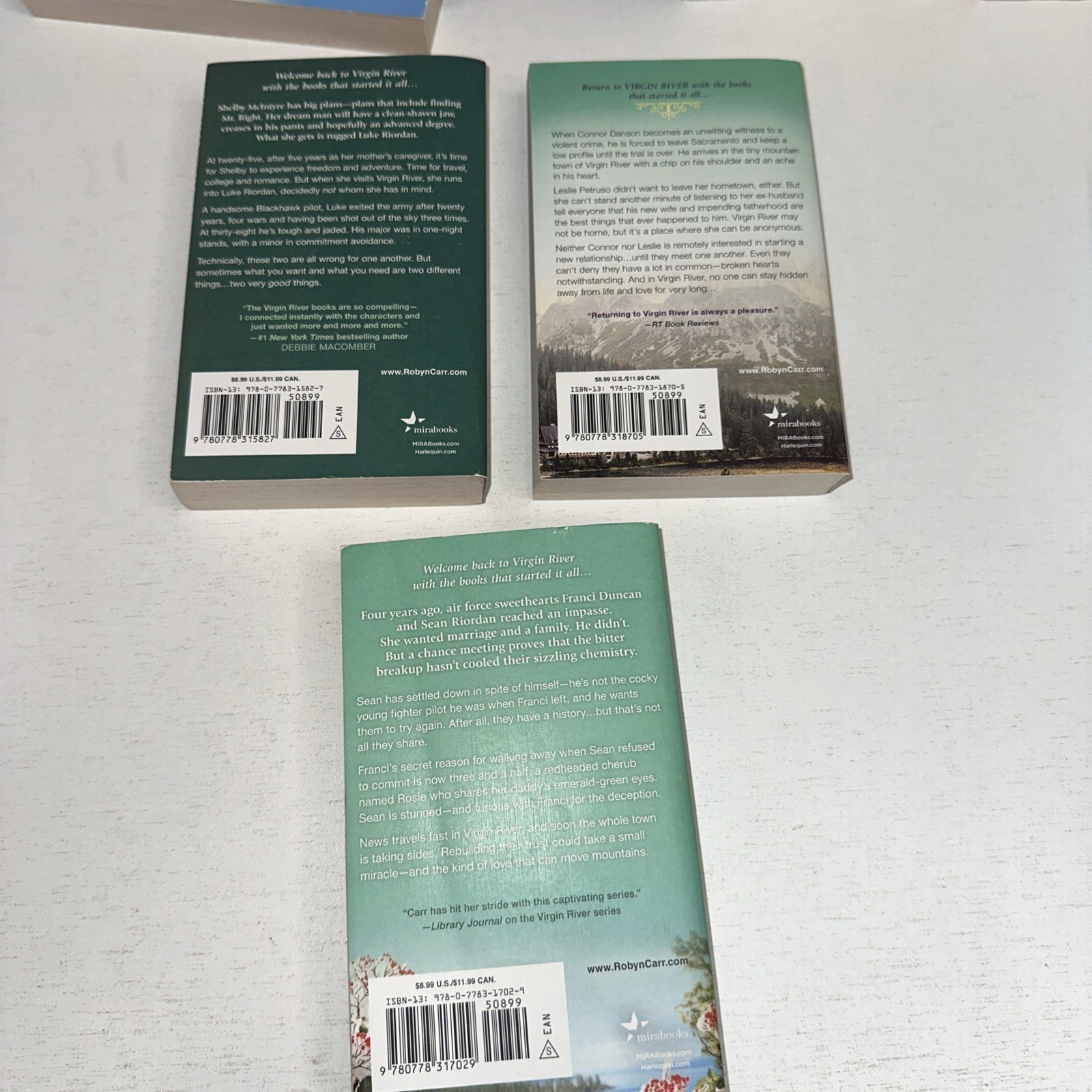 Robyn Carr VIRGIN RIVER Complete Book Series Lot of 20 (21 titles) – on Netfix