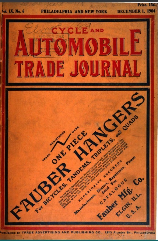 AUTOMOBILE TRADE JOURNAL 1900S 84 Unique Issues In PDF Format On USB Thumb Drive