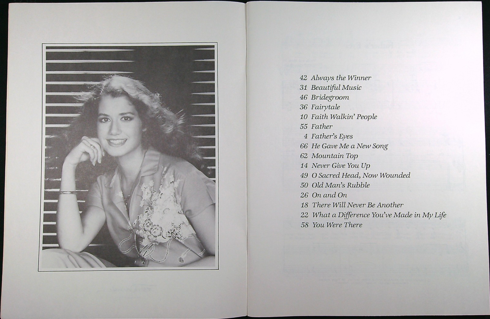 Amy Grant Piano Vocal Songbook Father’s Eyes Faith Walkin‘ People 638a