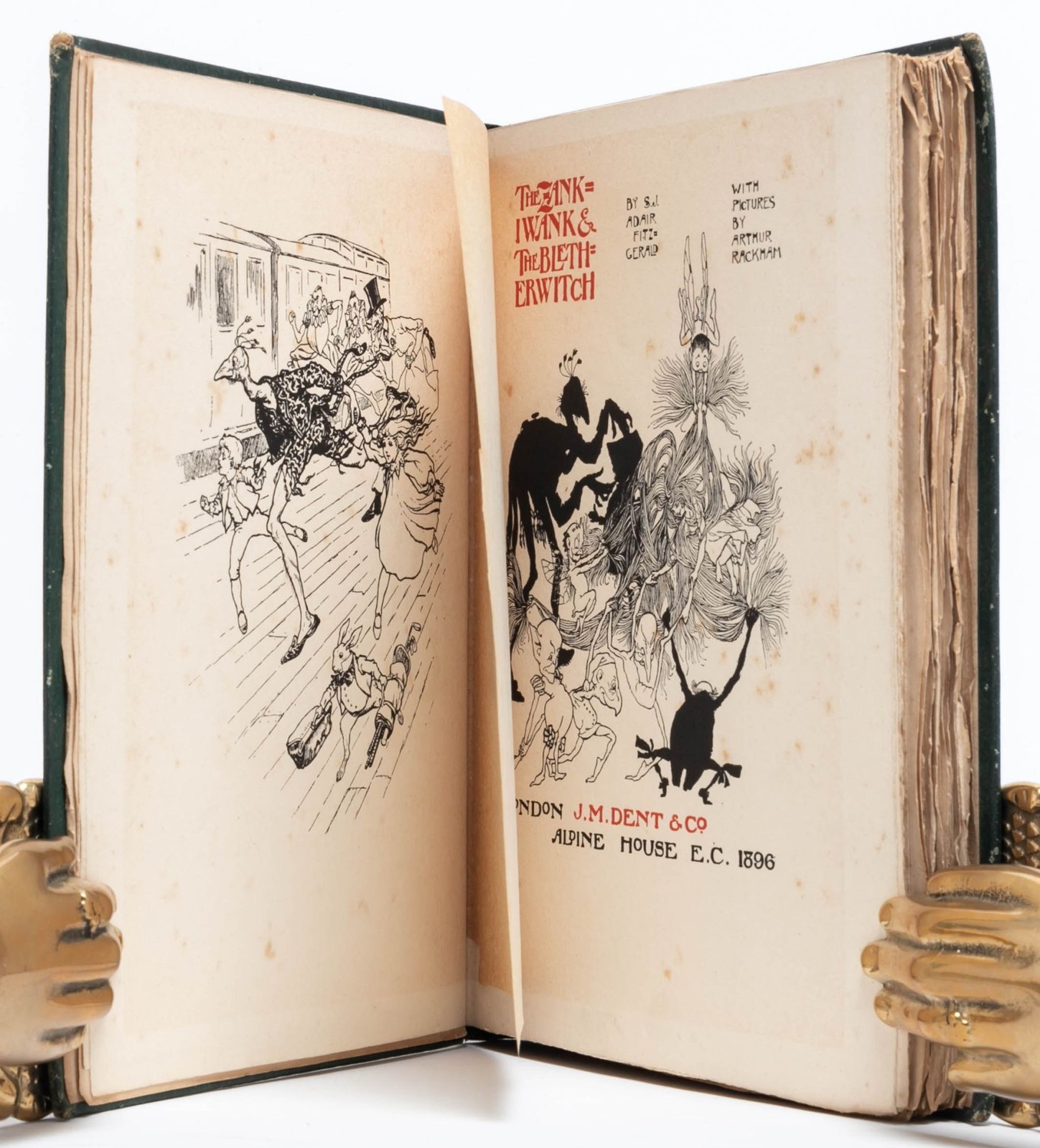Arthur Rackham, S J Adair Fitzgerald / Zankiwank & the Bletherwitch 1st ed 1896