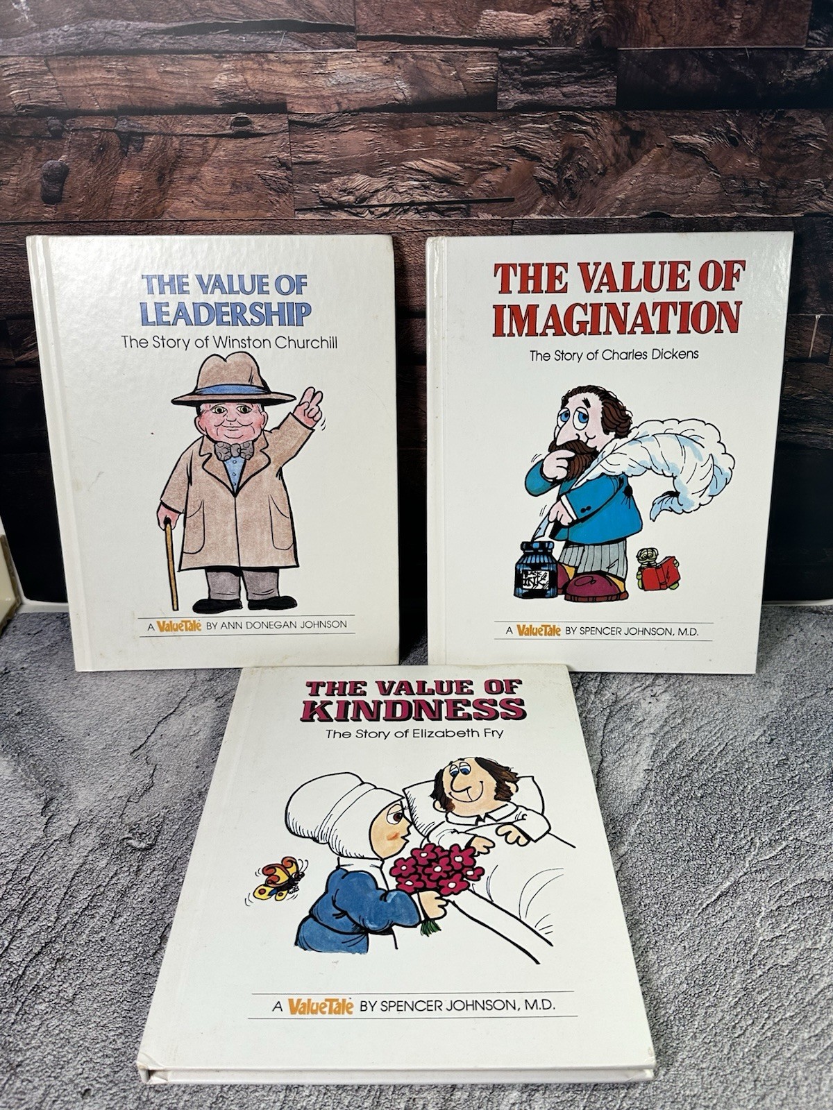 ValueTales Book Bundle 3 Vintage Spencer Johnson Kindness Leadership Imagination