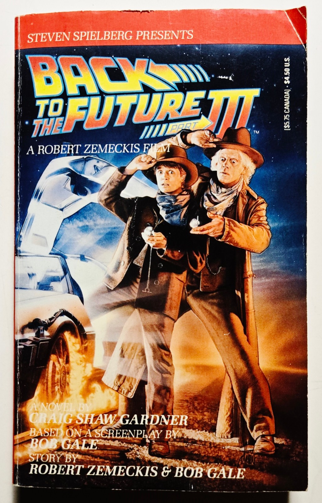 Back to the Future Part III by Craig Shaw Gardner (Paperback, 1990) Movie Novel