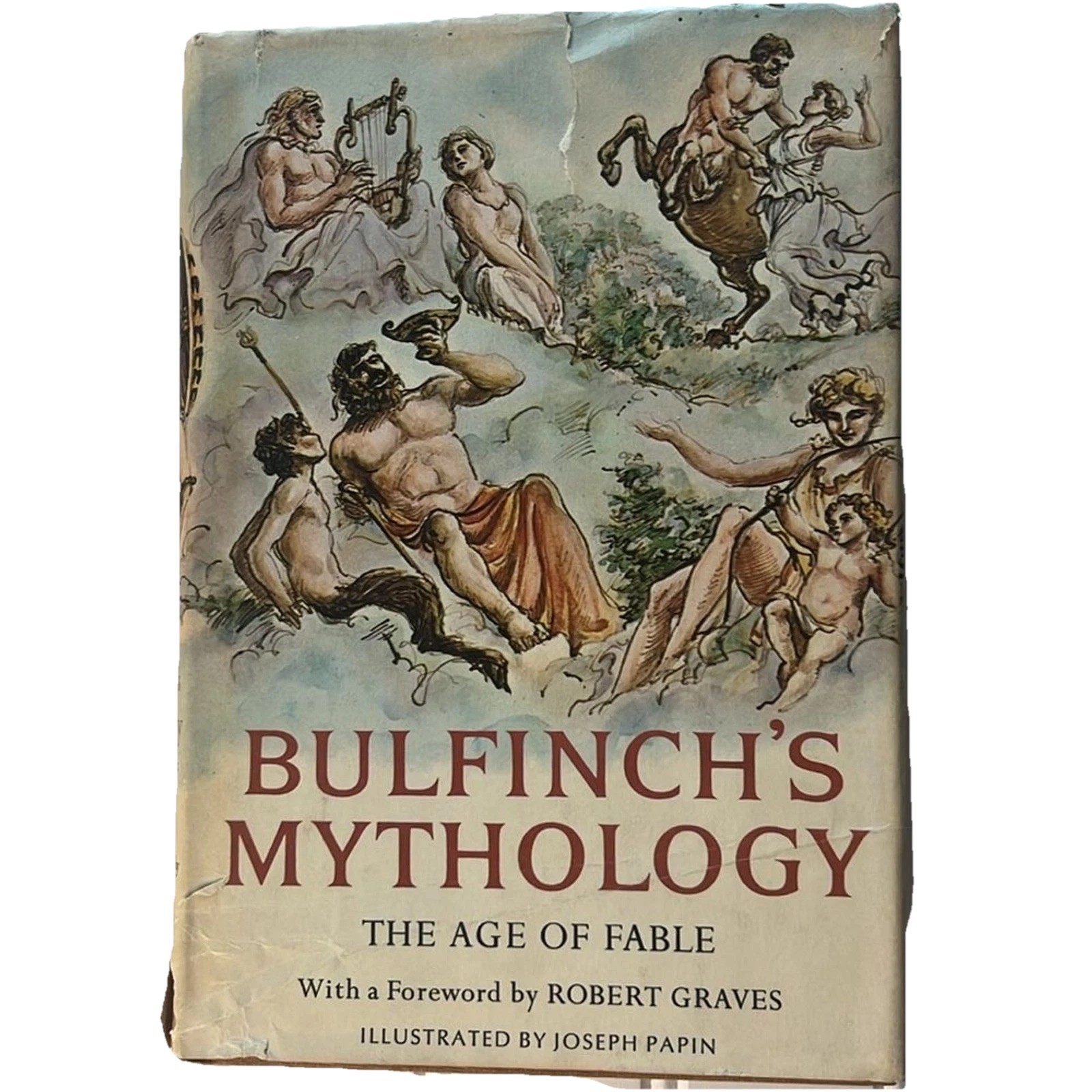 Bulfinch’s Mythology The Age of Fable Hardcover Book by Robert Graves 1968