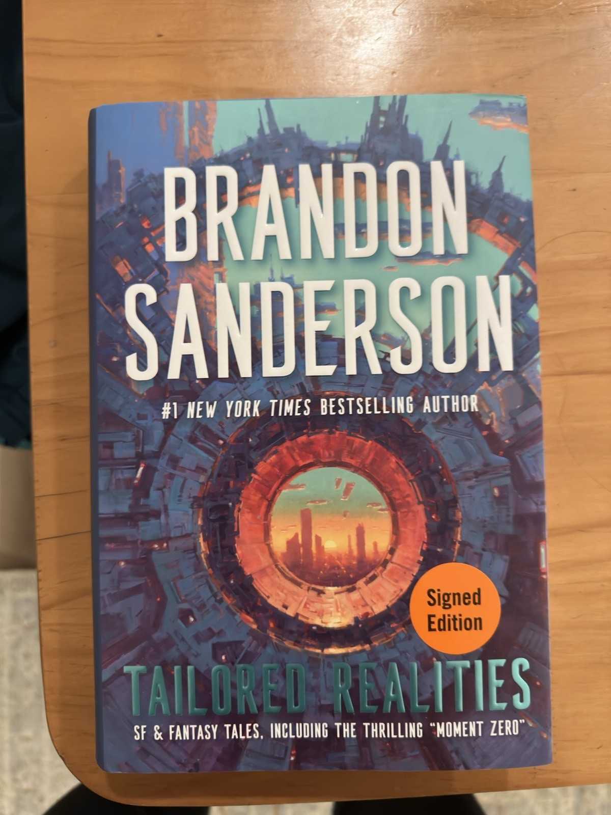 Brandon Sanderson SIGNED AUTOGRAPH Tailored Realities FIRST EDITION FIRST PRINT
