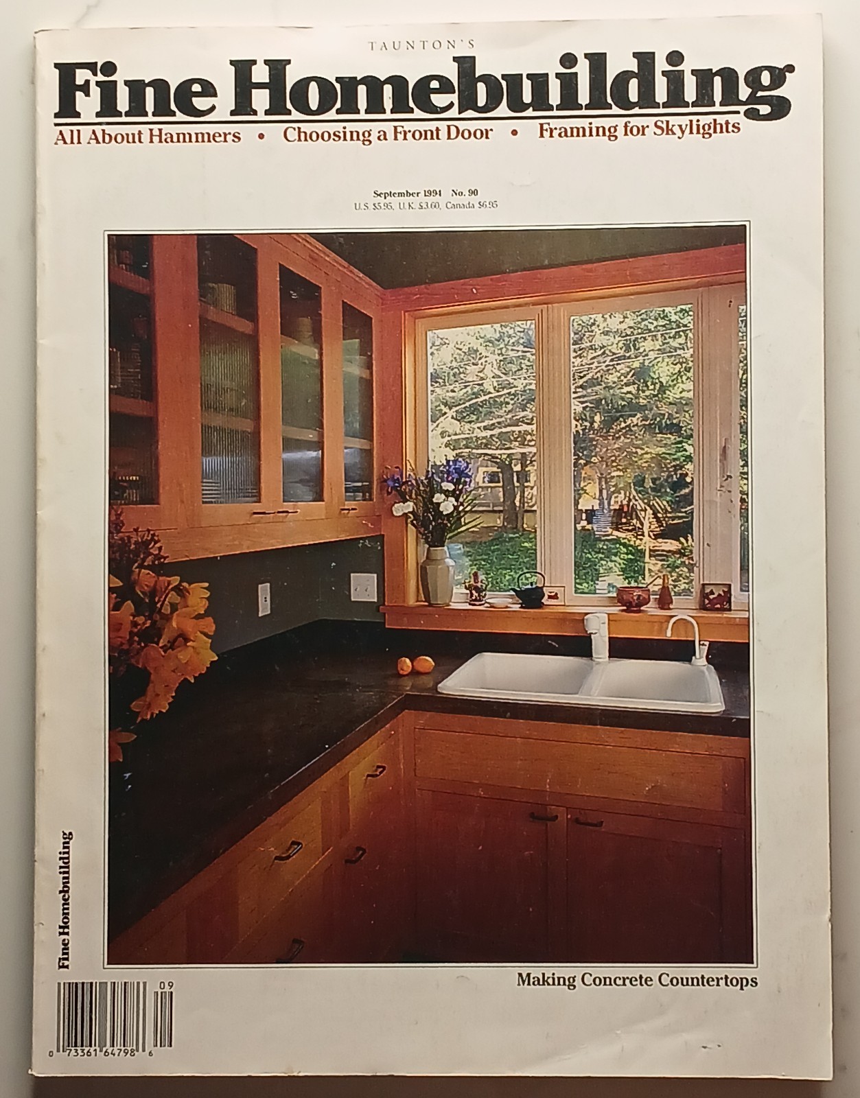 Fine Homebuilding September 1994 Issue 90 Hammers Front Doors Skylights
