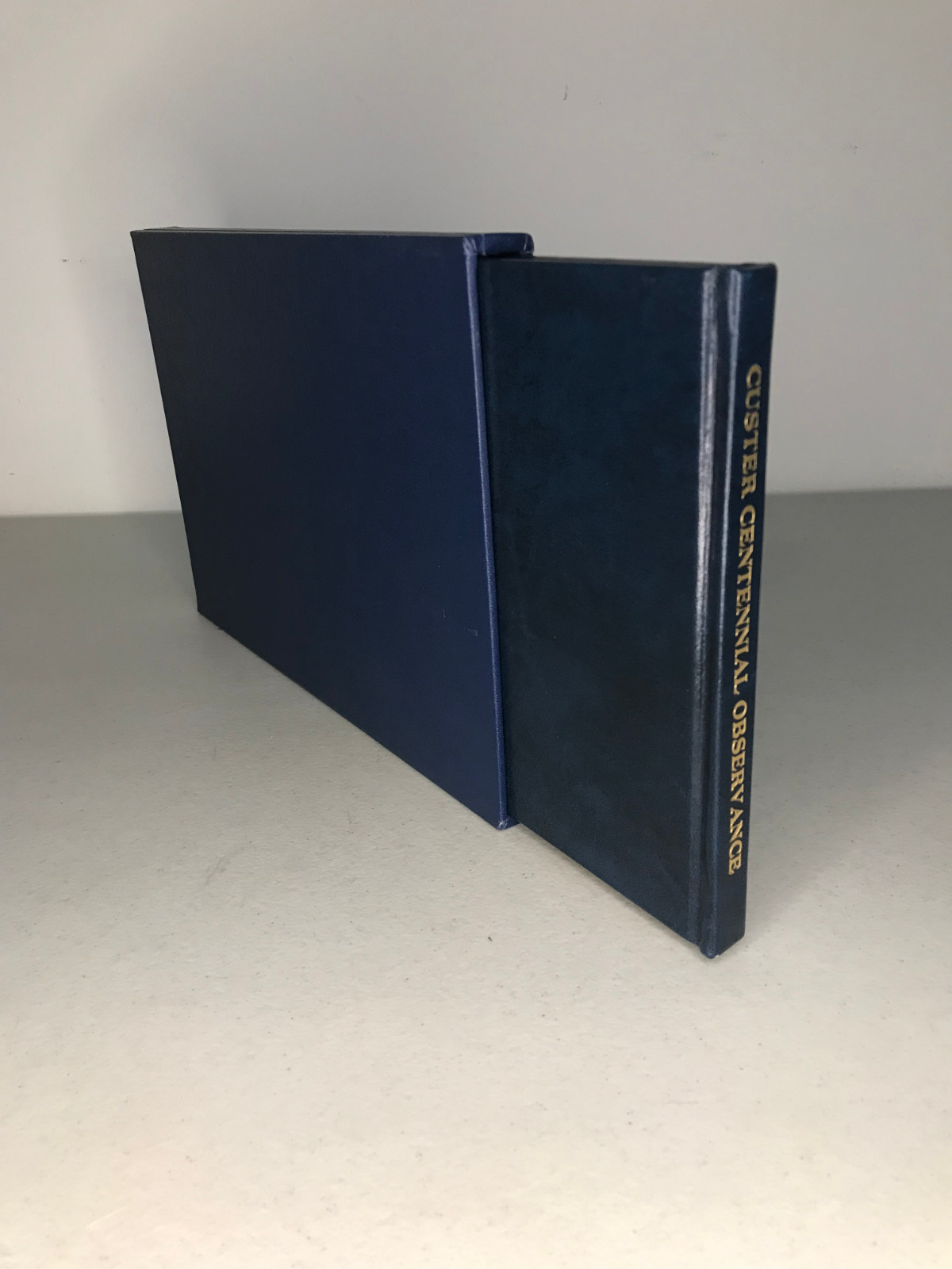 Custer Centennial Observance 1978 Leather HC Signed FitzJames Art 11/50