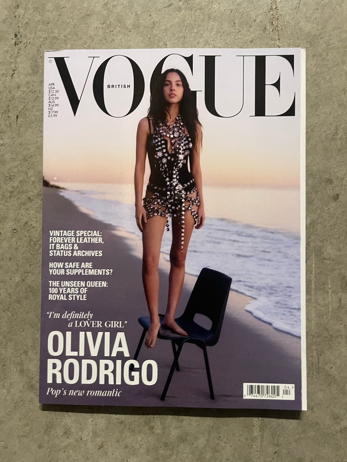 Lot of 3 OLIVIA RODRIGO – BRITISH VOGUE MAGAZINE – APRIL 2026 – READY TO SHIP!