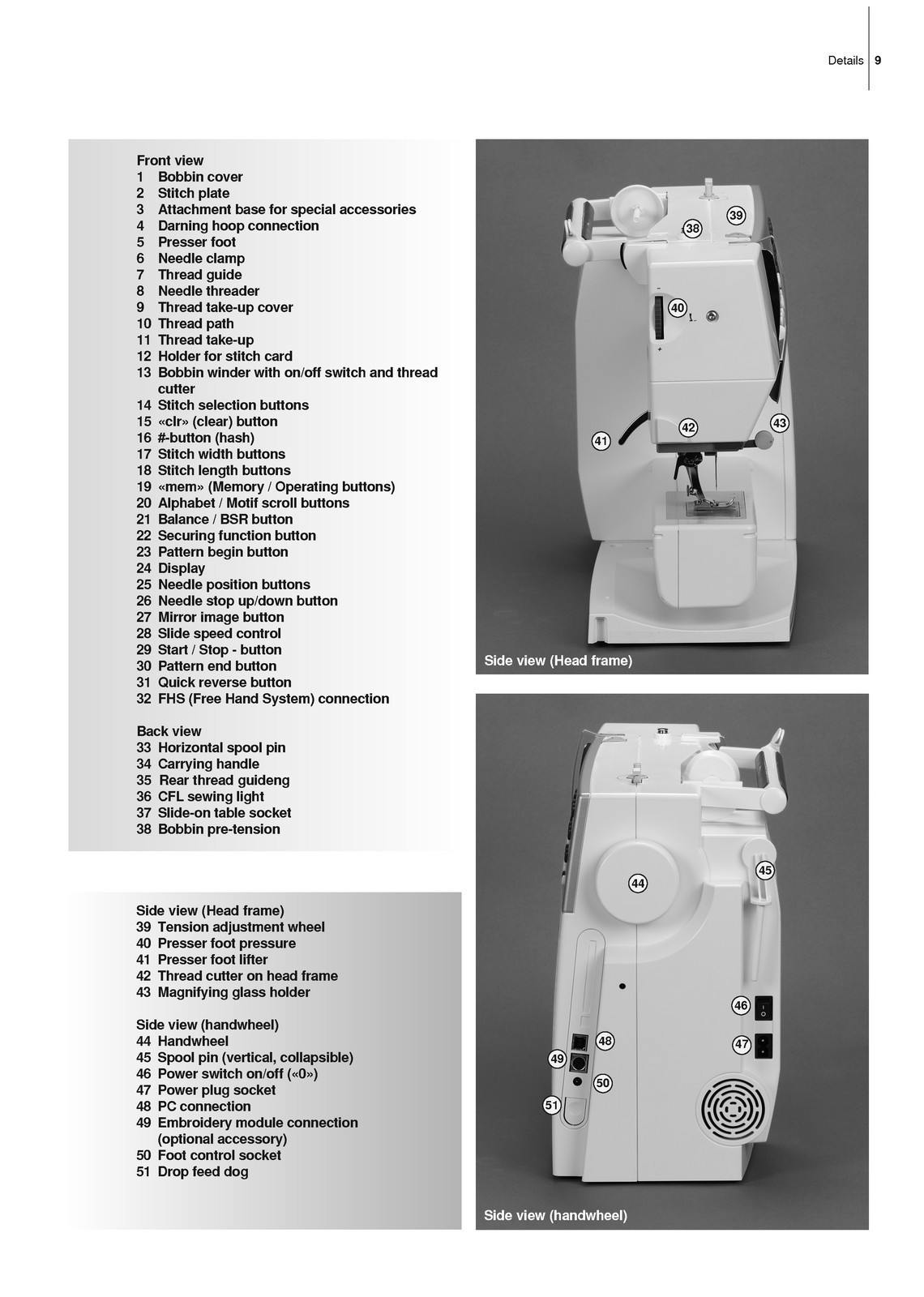 BERNINA Aurora 430 440 450 User Manual – STEEL SPIRAL BOUND – ROBUST COVERS