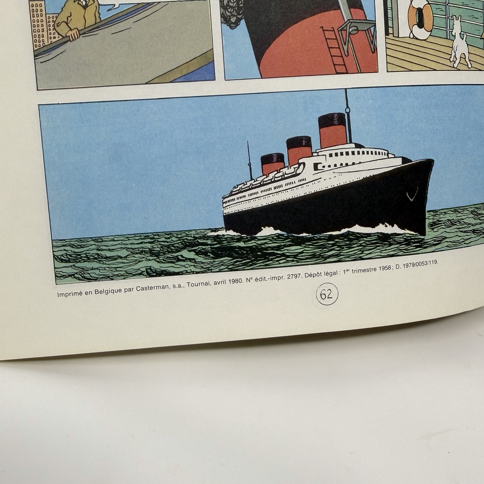 Tintin Au Congo Hergé Casterman 1980 Belgian French Hardcover Comic