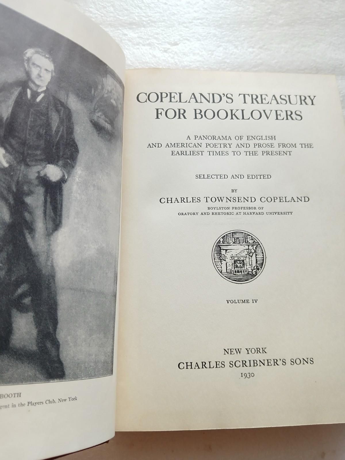 1930 Copelands Treasury for Booklovers Book Set Red Hardcover Anthology