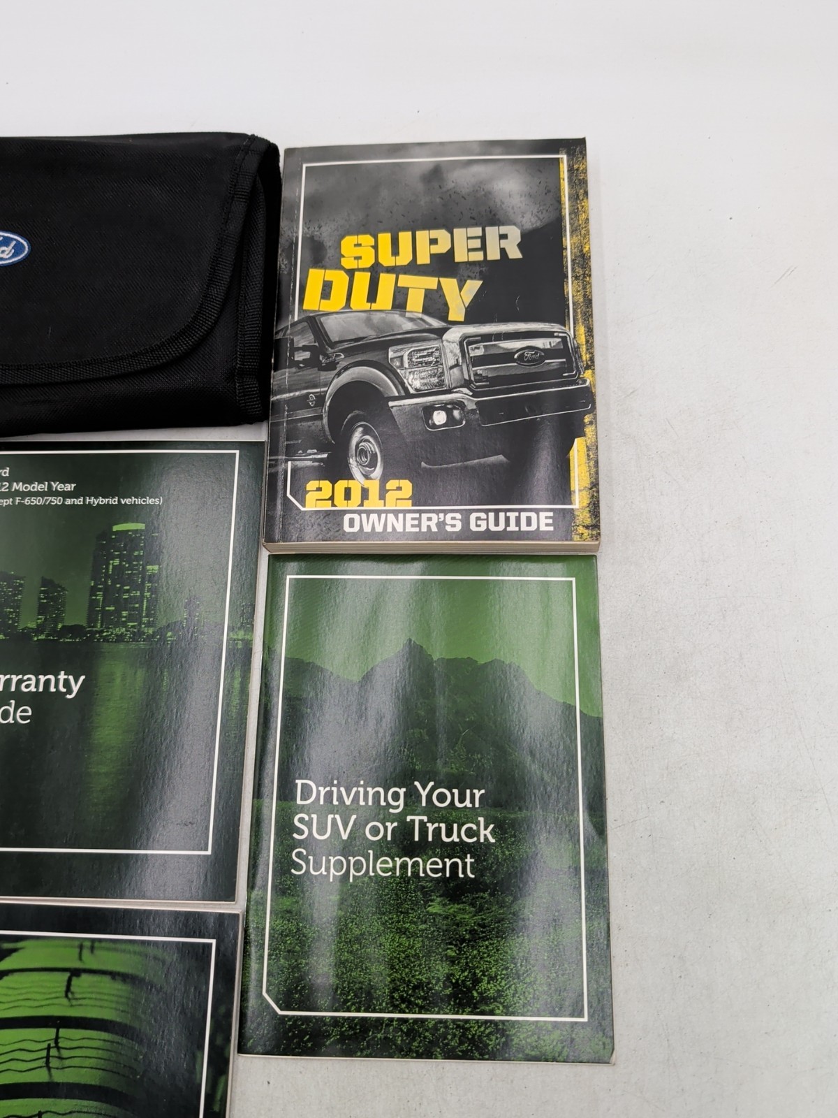 2012 Ford Super Duty Gas Owners Manual Quick Reference Guide With Case