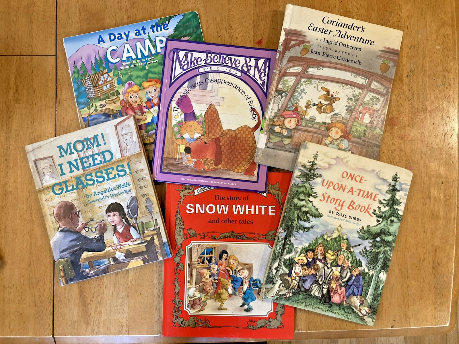 Lot of 6 Random Vintage Children’s Illustrated Picture Books Kids (as pictured)
