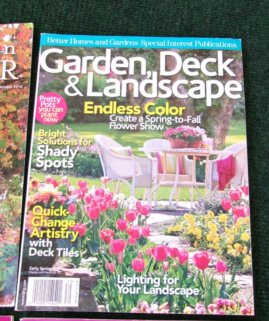 Assorted Lot of 6 Garden Landscape Flower Perennial Magazines Gardening