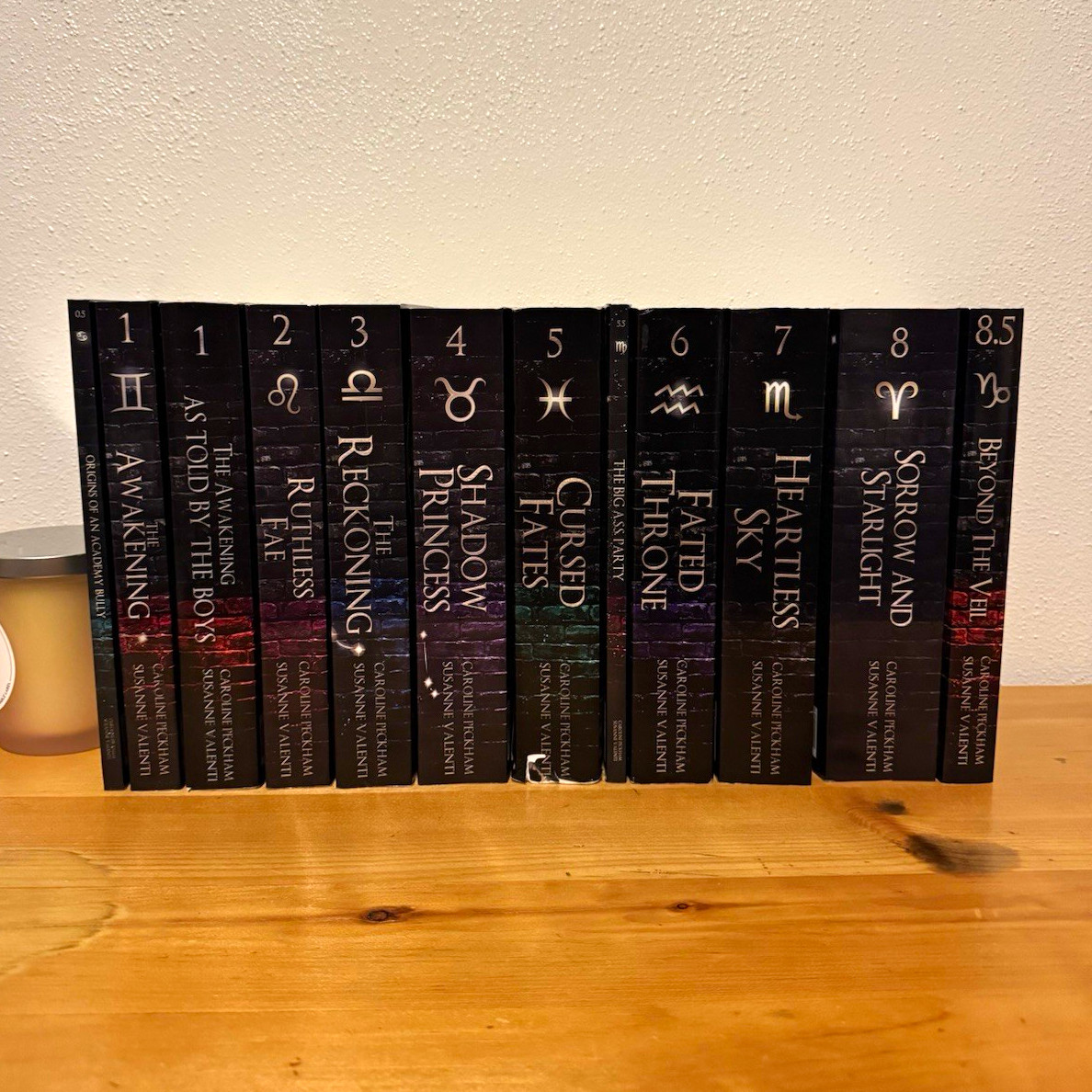 OOP Zodiac Academy Lot Set Vol 1-8 + .5, 5.5, and 8.5 by Peckham & Valenti