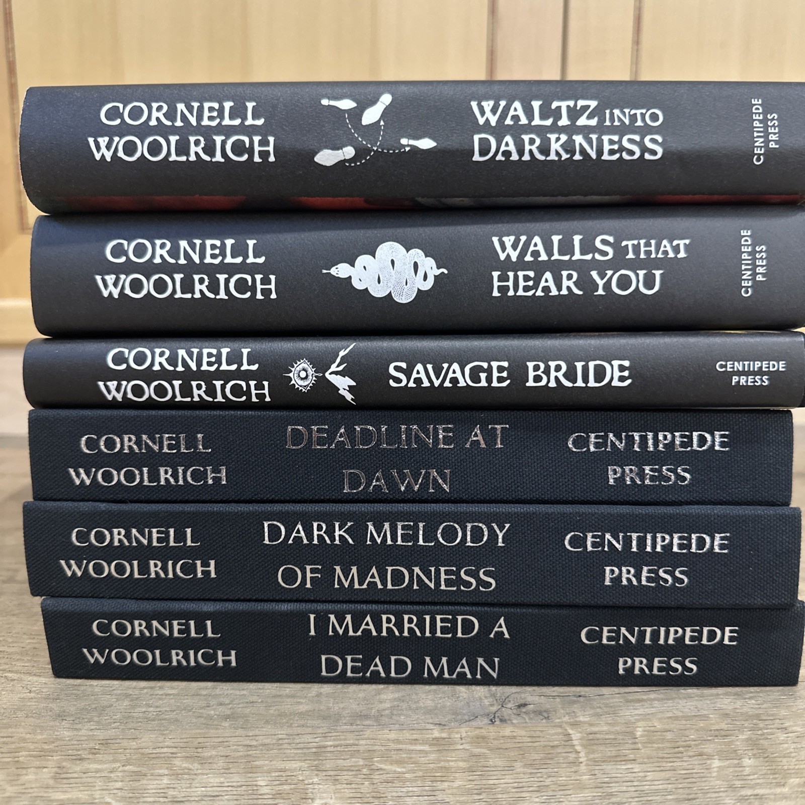 Six Cornell Woolrich Centipede Press Hardcover And Rebind Lot
