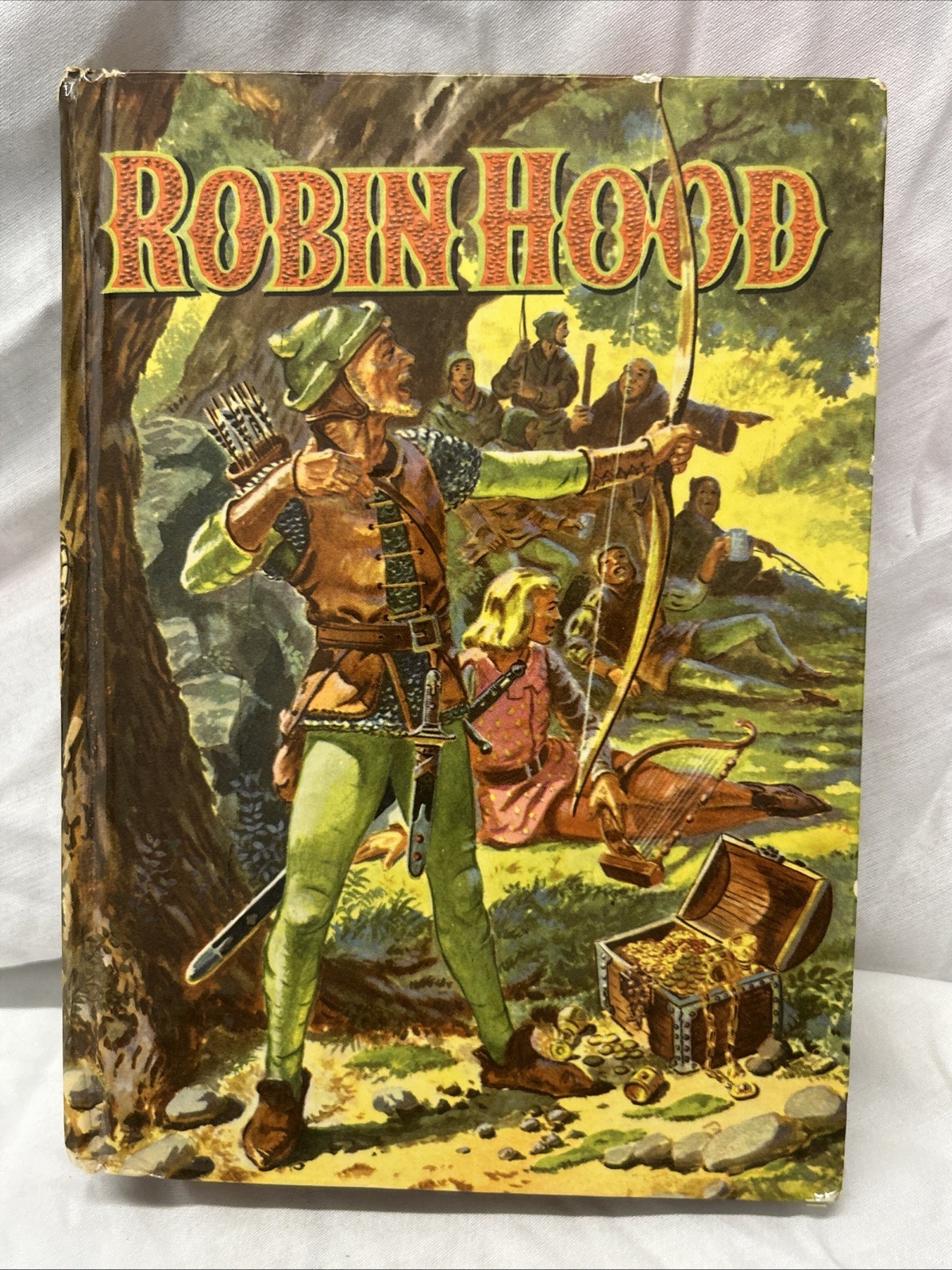 Vintage 1955 The Merry Adventures Of Robin Hood by Howard Pyle Good Condition