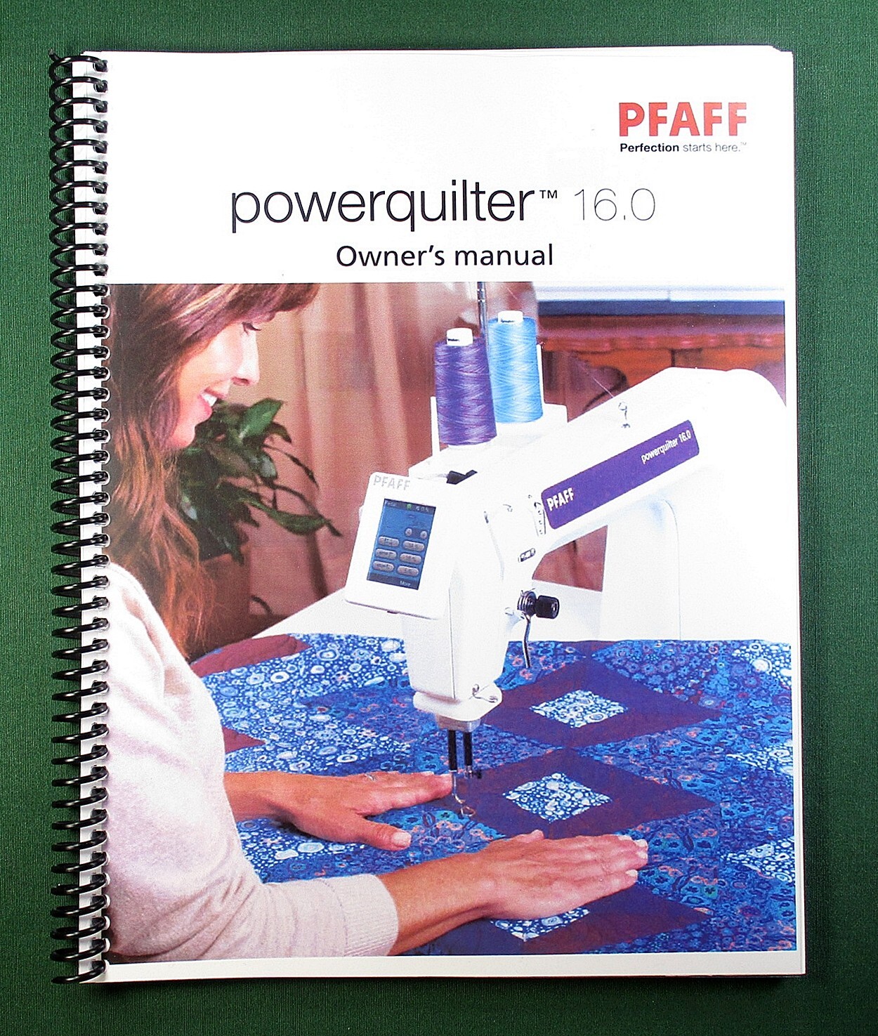 Pfaff Power Quilter 16.0 Instruction Manual: Full Color 34 Pages & Clear Covers!