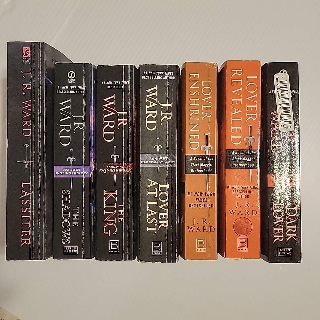 J.R. Ward Black Dagger Brotherhood Book Series Lot of 7 (1,4,6,11,12,13,21)