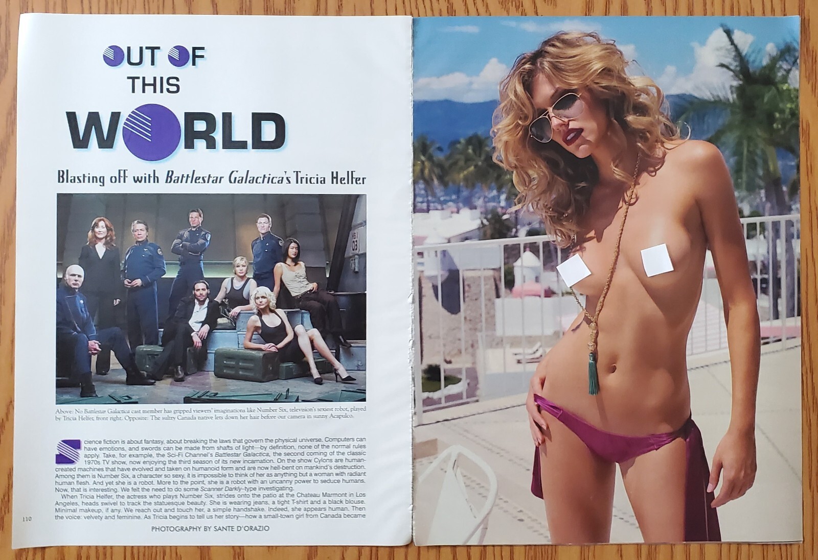 Playboy PICTORIAL ONLY – „Battle Galactica“s TRICIA HELFER Feb, 2007 10 Pages