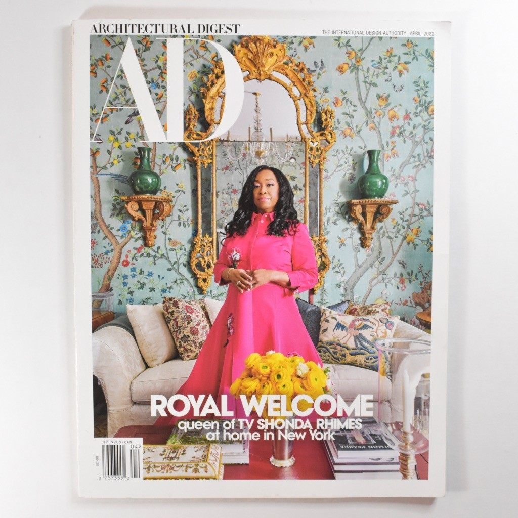 Architectural Digest AD Magazine – April, 2022 – Royal Welcome Shonda Rhimes