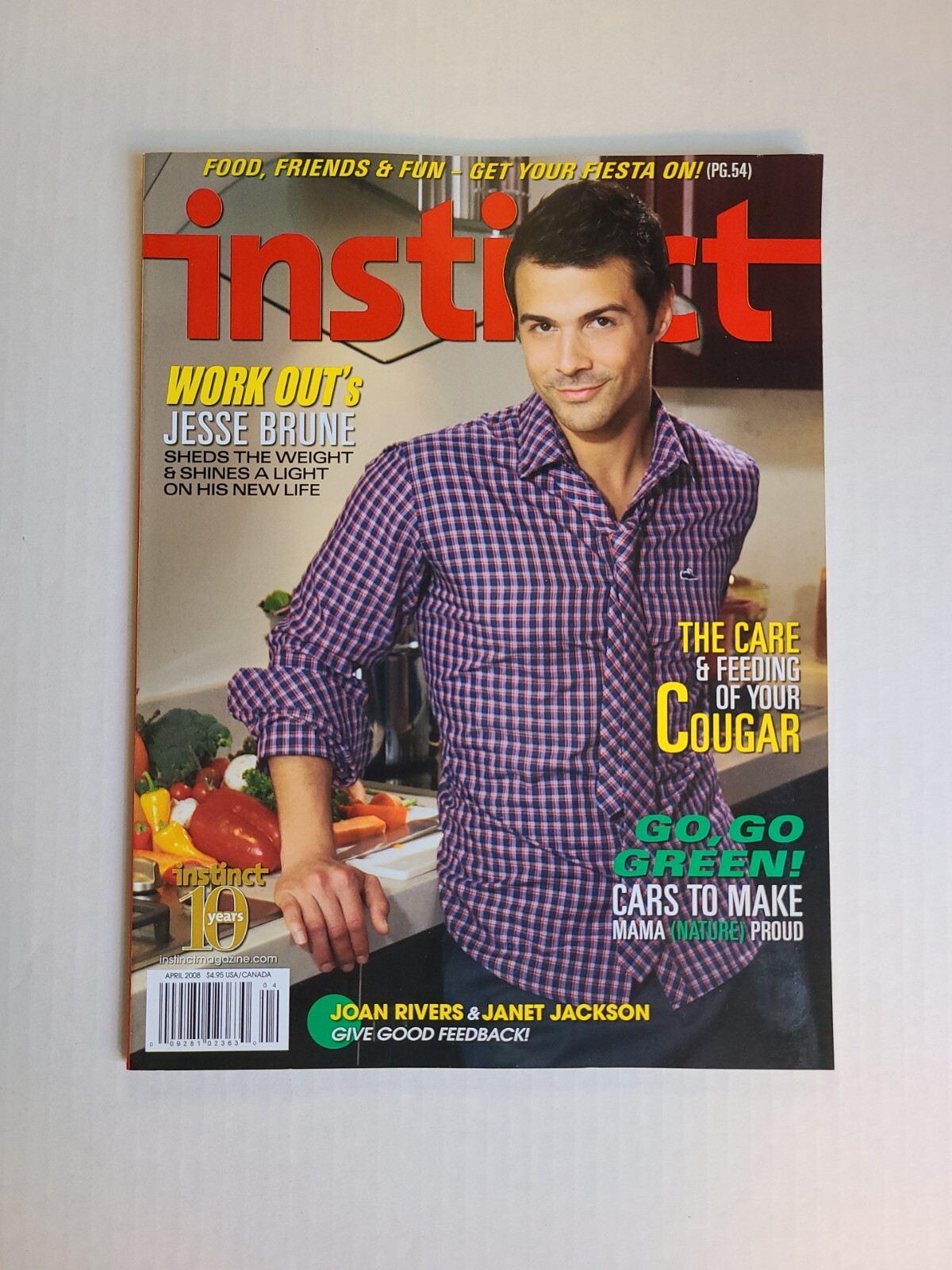 INSTINCT MAGAZINE,April 2008 GAY INTEREST, FASHION & LIFESTYLE,TRAVEL & LEISURE
