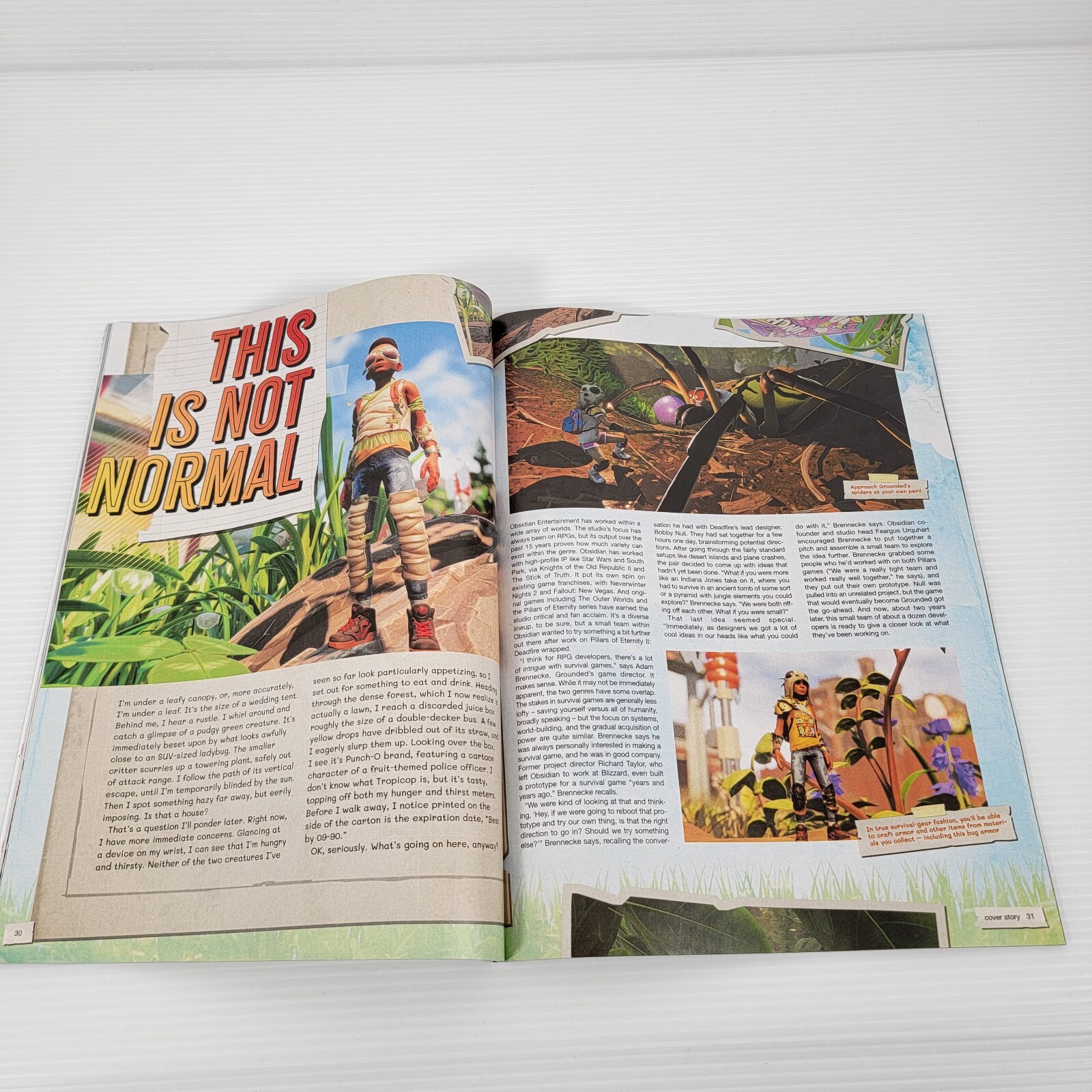 Game Informer Magazine Issue 325 Grounded Obsidian Shrunk The Kids Cover