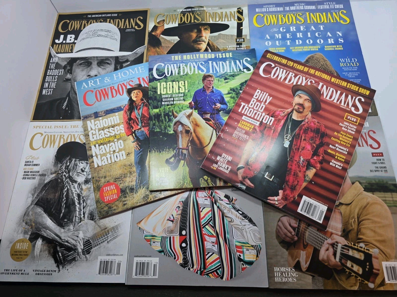 Lot of 9 Cowboys & Indians Magazine – 2024, 2025, 2026. – Excellent Condition!