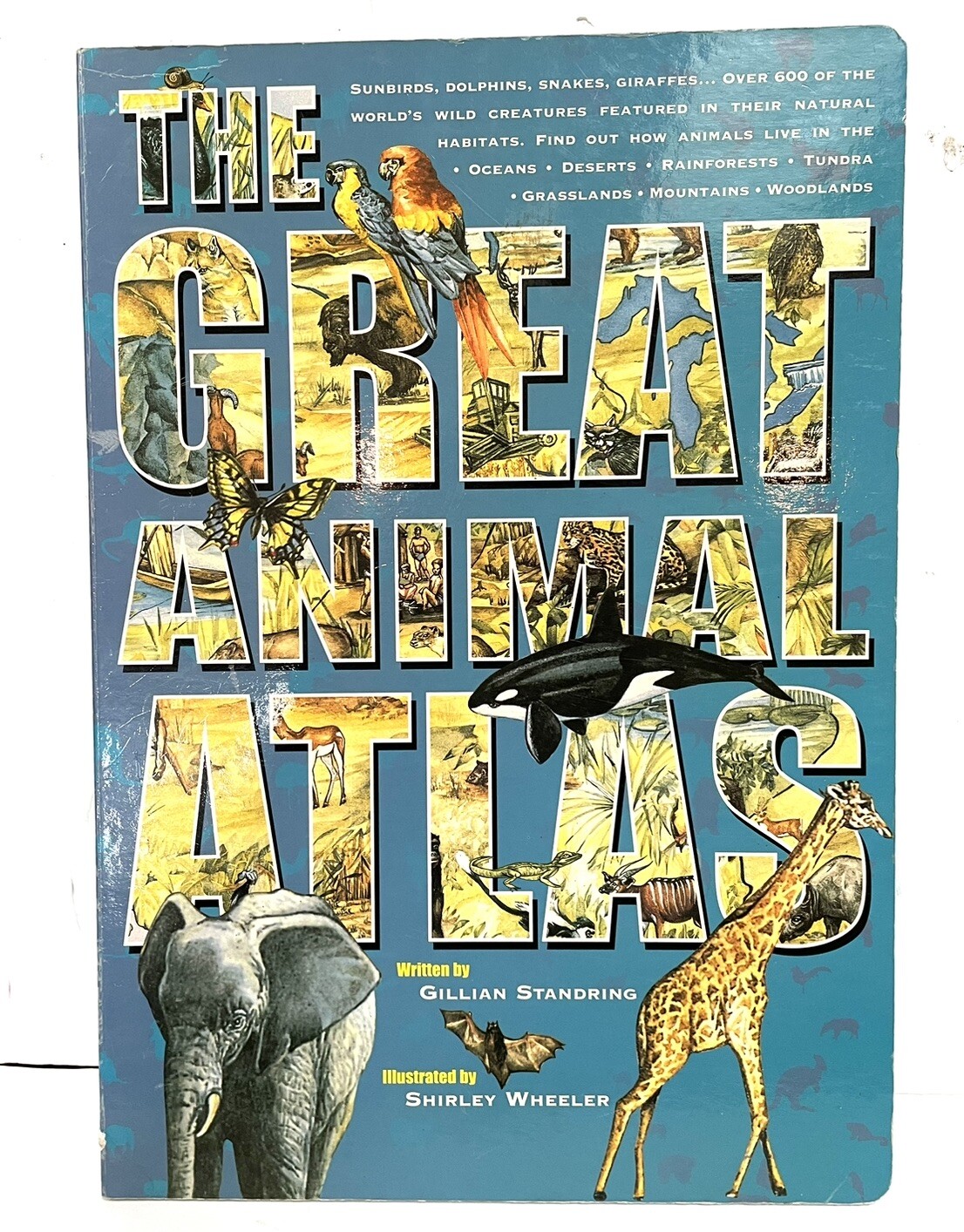 The Great Animal Atlas Book By Gillian Standring Board Book 10.75″ by 15.75″