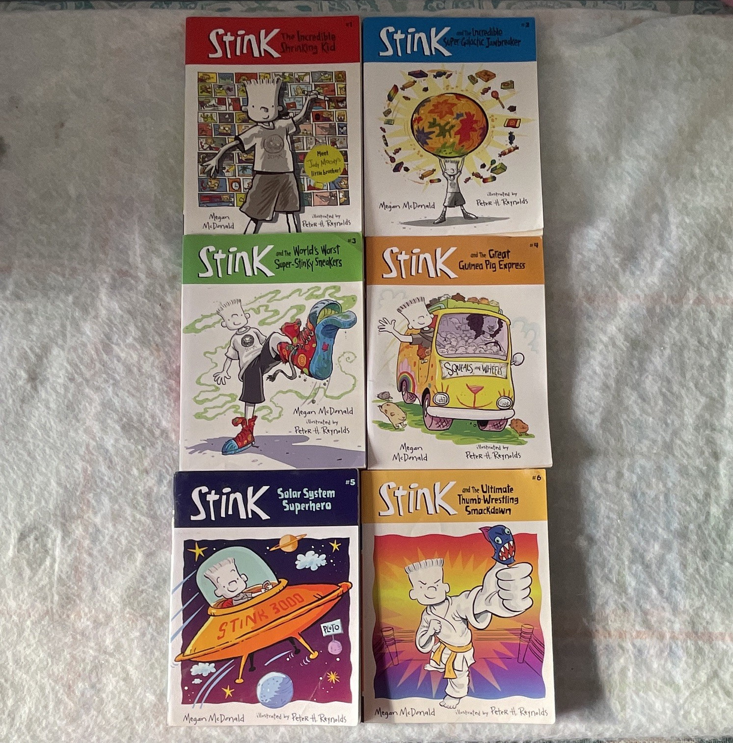 Stink Series Lot of 6 Megan McDonald Paperback Chapter Books Illustrated