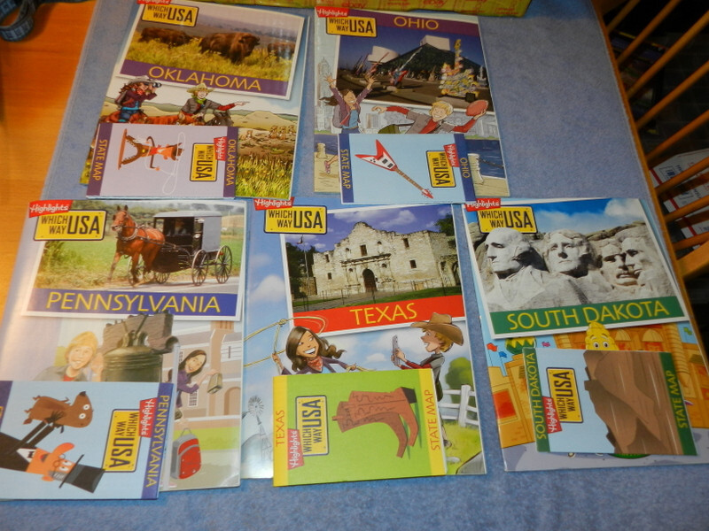 Lot of 5 Highlights Which Way USA: Okalhoma Ohio Texas South Dakota Pennsylvania