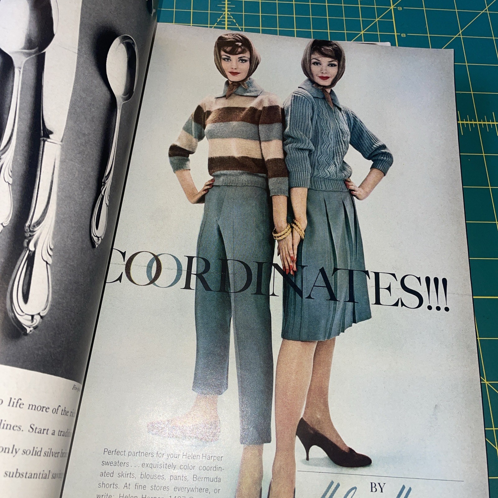 4 vintage Vogue Magazine lot 1960 1960s Fashion Sept Nov July Dec PERFECT