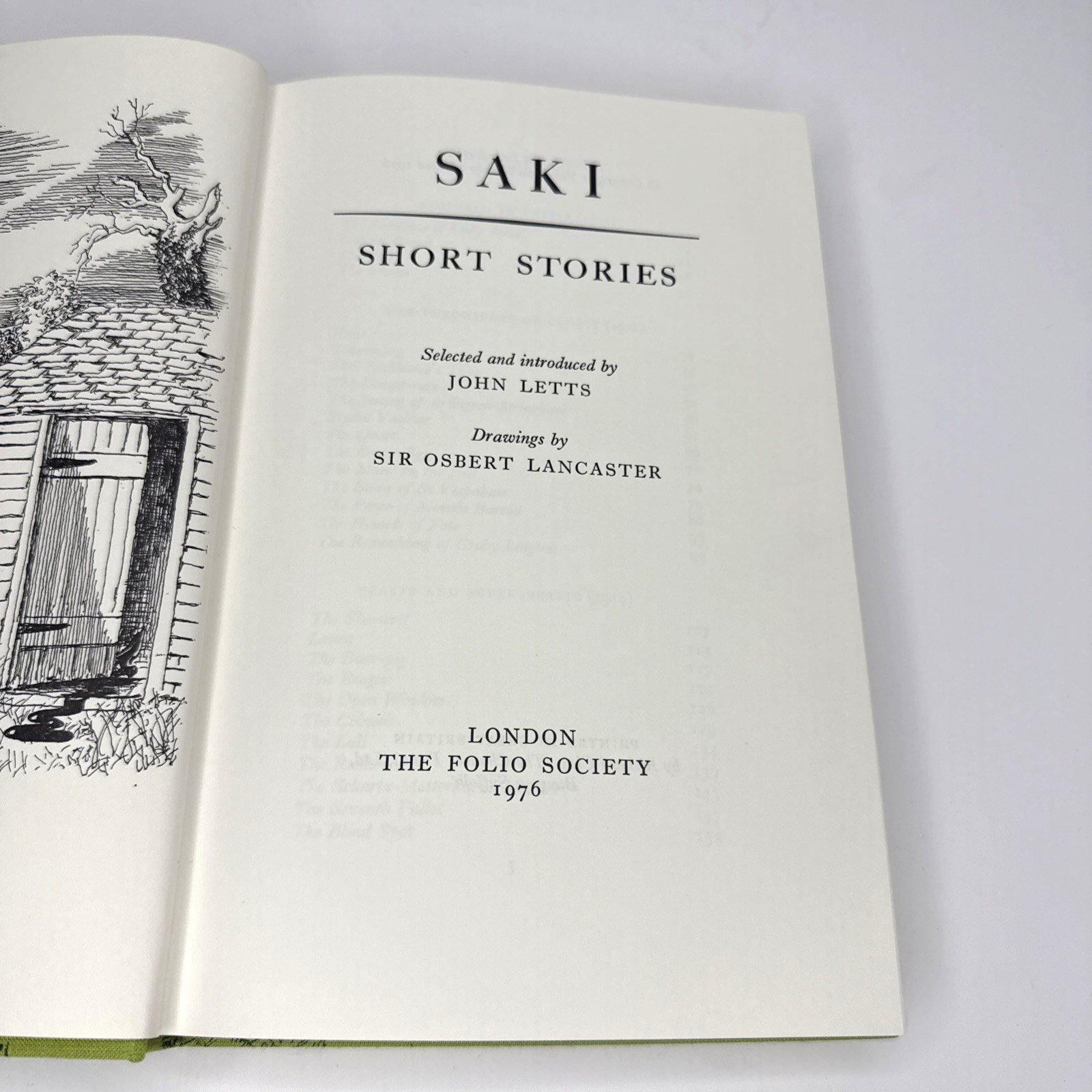 Folio Society Saki Short Stories Osbert Lancaster 1976 Hardbacked Slip Case