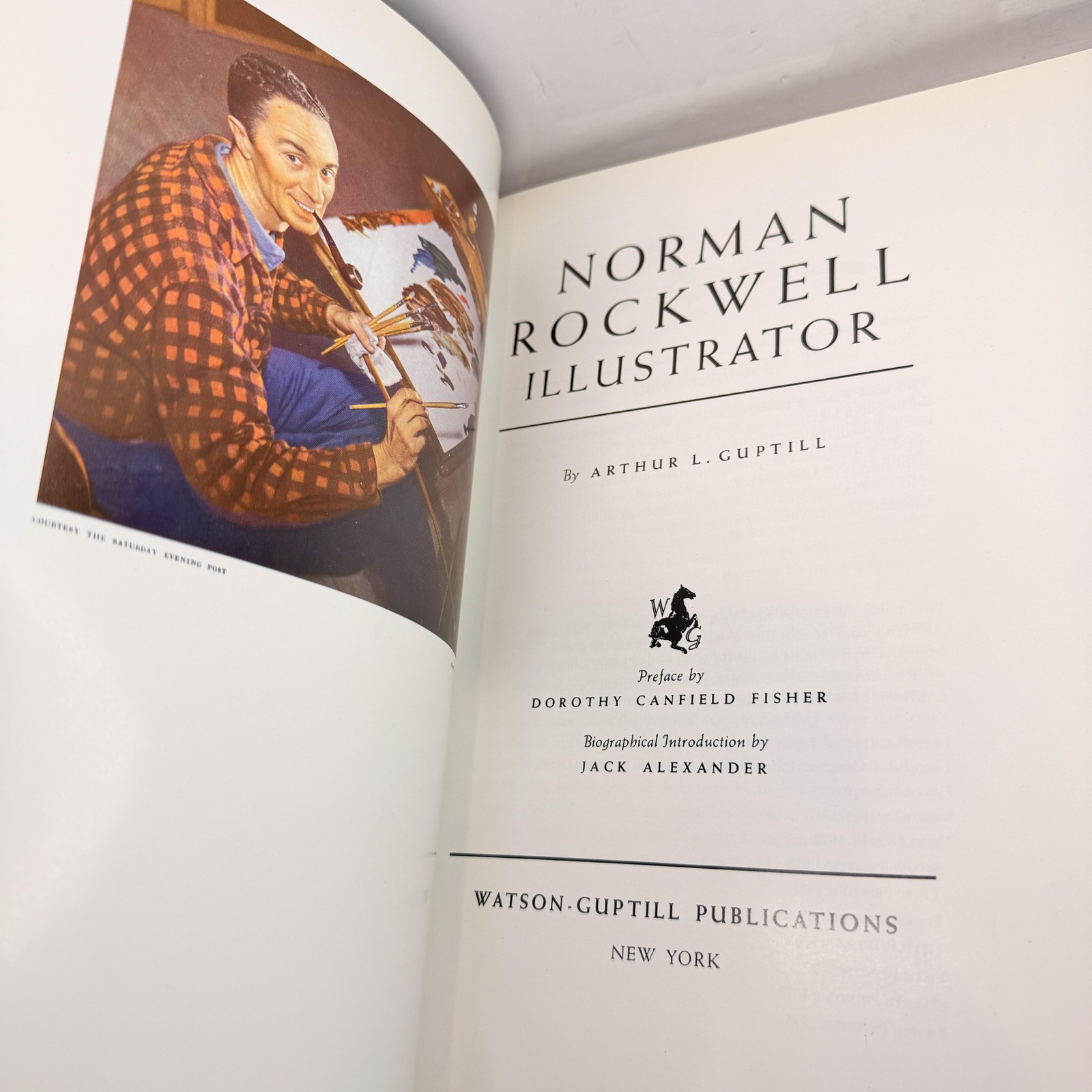 Norman Rockwell Illustrator Arthur L Guptill Art Book Blue HC DJ 1975 Japan