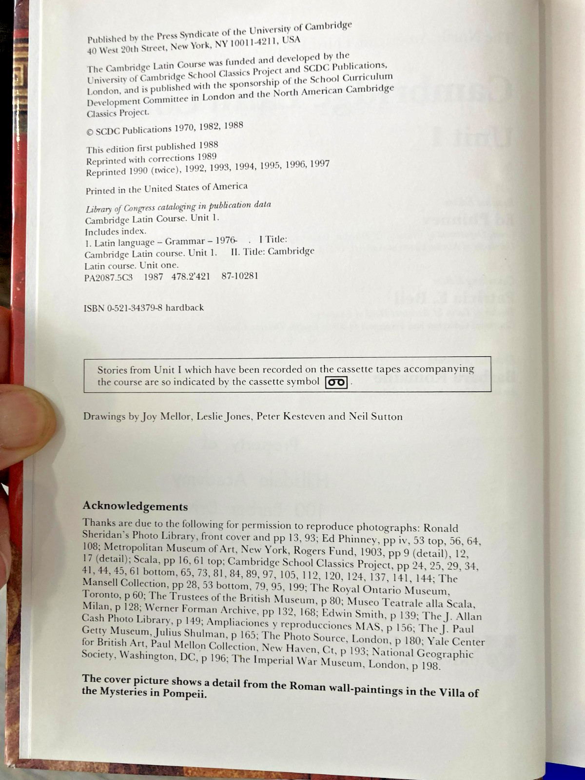 North American Cambridge Latin Course Unit 1 Student’s Book