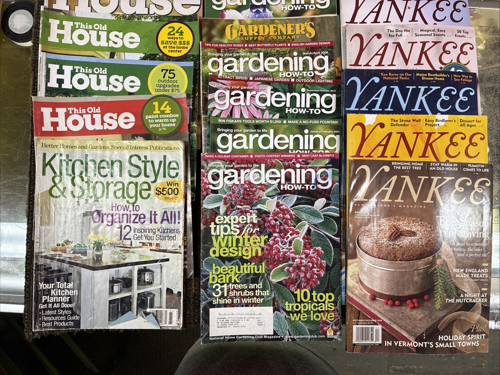 Waiting Room Magazine Mix Lot of 16…. Yankee, This Old House & More! 2005-2011